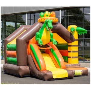 Springkussen Slide Combo Dino